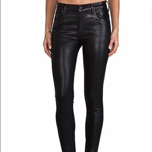 Citizens of Humanity Black Leatherette Leggings